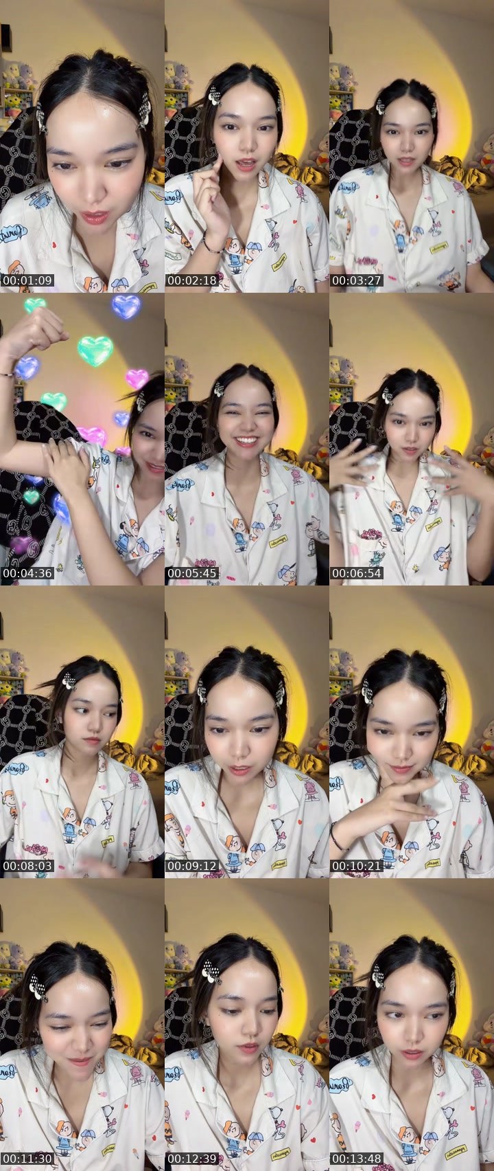 Contact-sheet preview of [🧋]new vj มายอวิ้💖🤏🏻's MICO Live recording