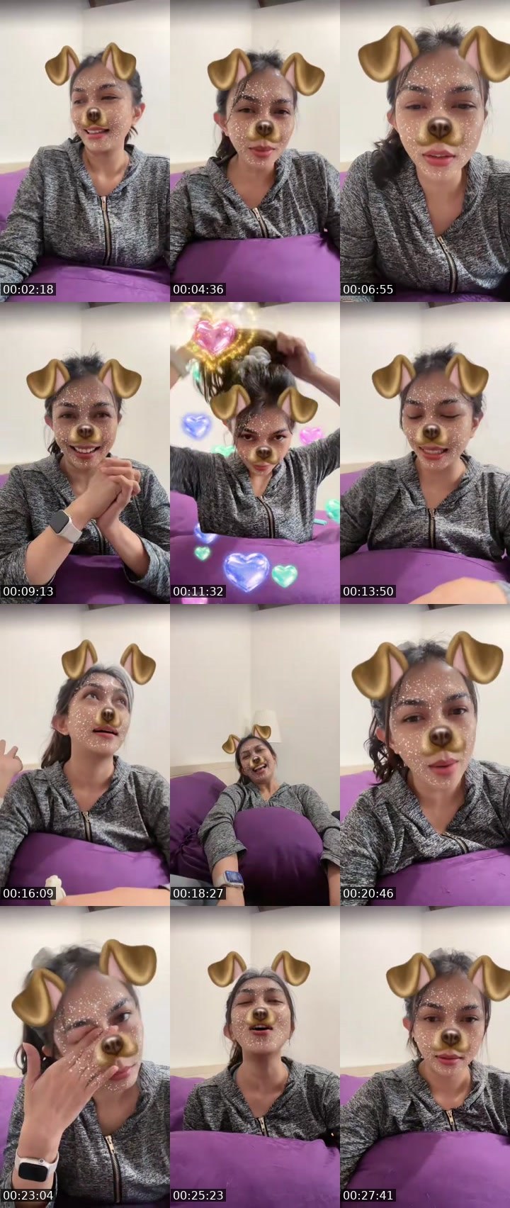 Contact-sheet preview of ᶜʳᵒʷ  Cherry 🍒 ❤️‍🩹's MICO Live recording