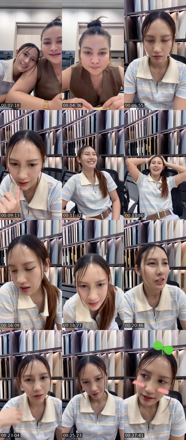 Contact-sheet preview of [🧋] New vj - ขนมผิง 🍒's MICO Live recording