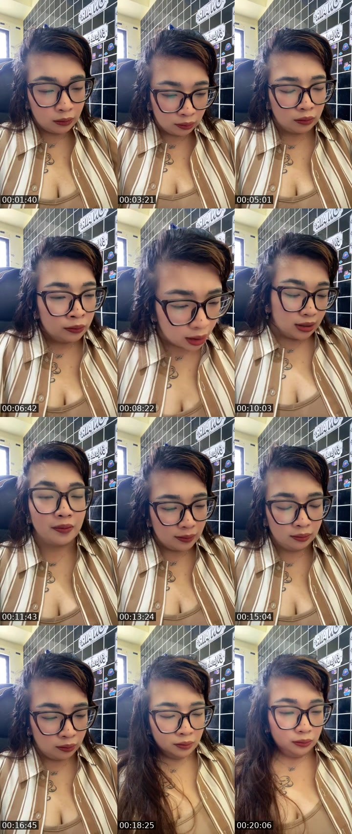 Contact-sheet preview of chacaaa ᴱᴸᴵᵀᴱ 🏹💙's MICO Live recording