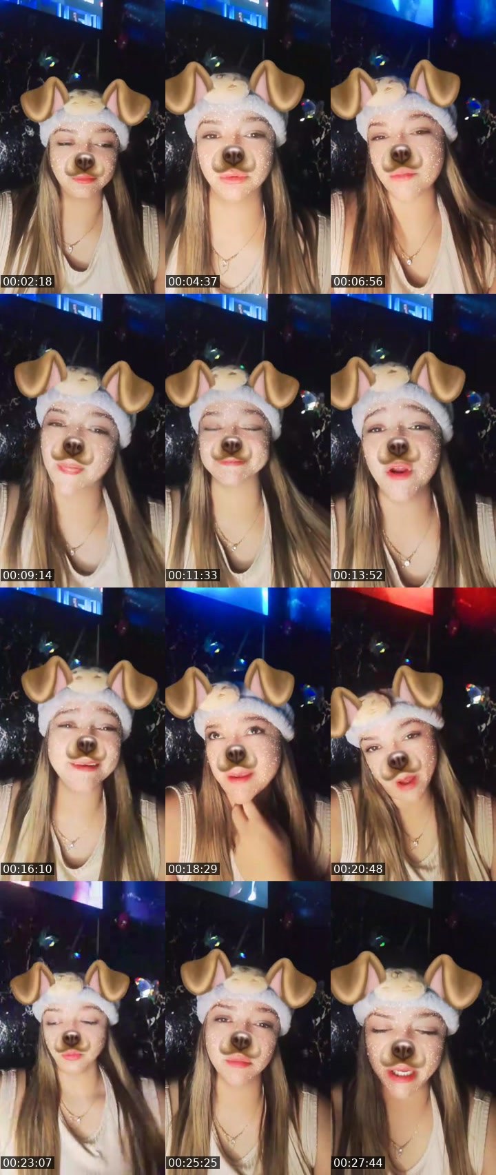Contact-sheet preview of 😈👀ᴱDiabla🇨🇺 Sofia MG🐊🔱G's MICO Live recording