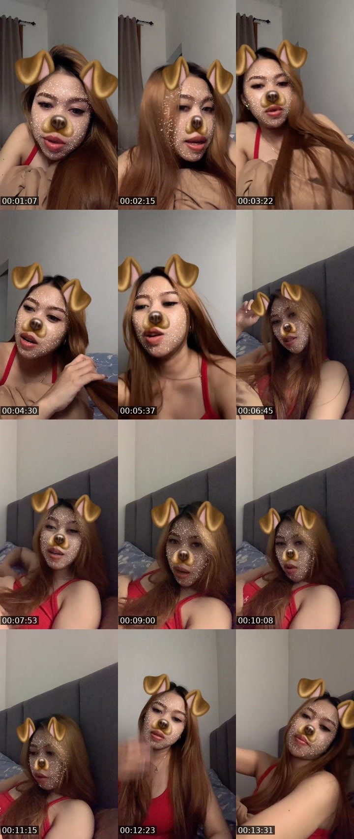 Contact-sheet preview of ᴴᴰ Valen Lie SIBUK♡'s MICO Live recording