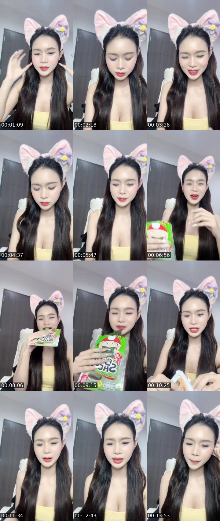 Contact-sheet preview of ꜱʟʏ•ɴɪɴᴇᴡ•🐰's MICO Live recording