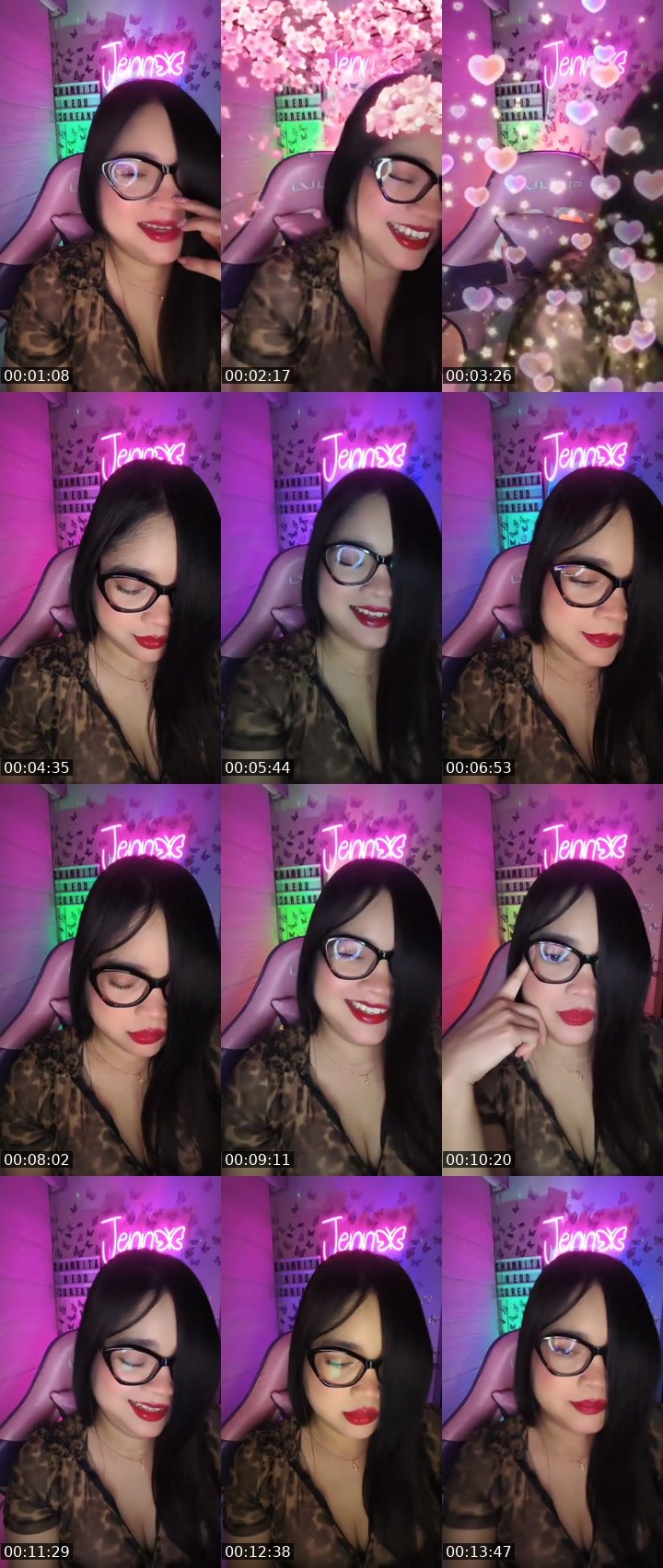 Contact-sheet preview of ⋆🦋ֶָ֢᩸ᨸέ֟ทท⚘🦦᩸🍜⋆'s MICO Live recording
