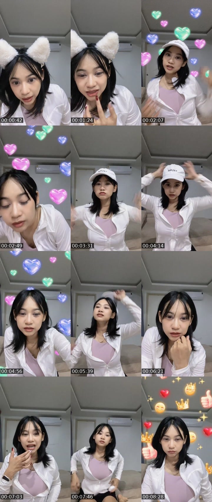 Contact-sheet preview of Aura - New VJ | ฝ้าย 💖's MICO Live recording