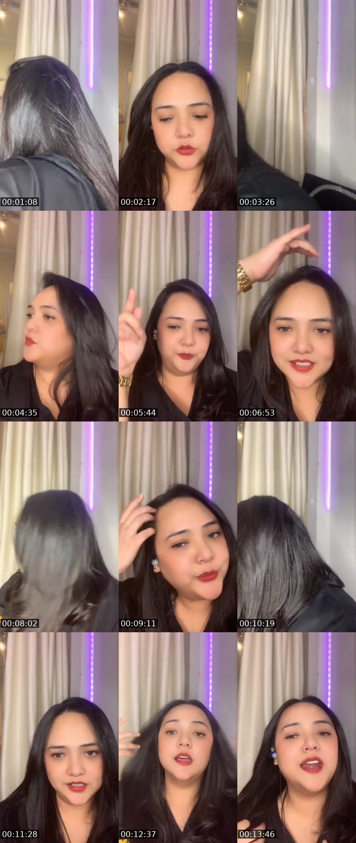Contact-sheet preview of ᴴᴰ Tia 🧁's MICO Live recording
