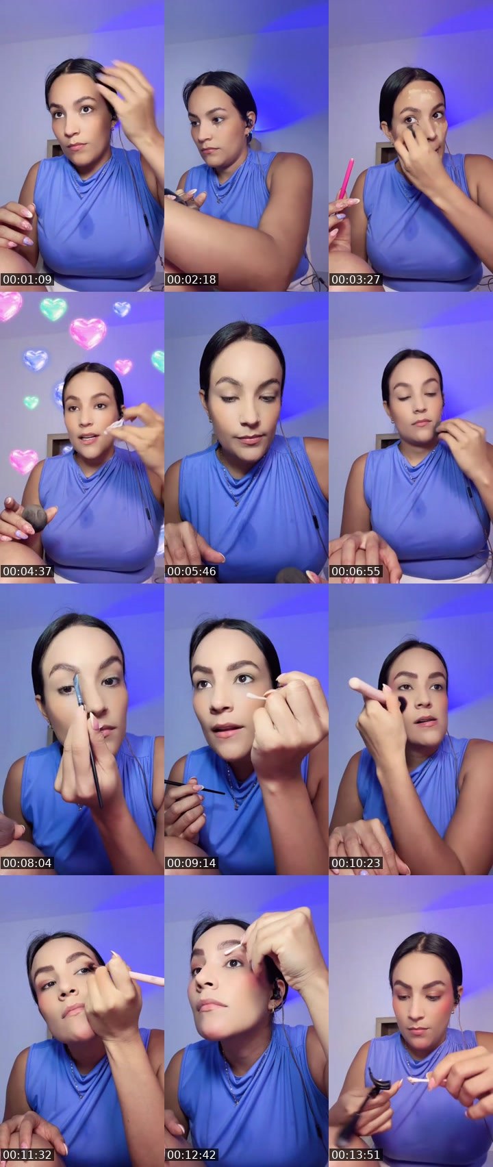 Contact-sheet preview of 300k🐝🖤THALÍA ᶠ⁵⁰⁴🧸🍄's MICO Live recording