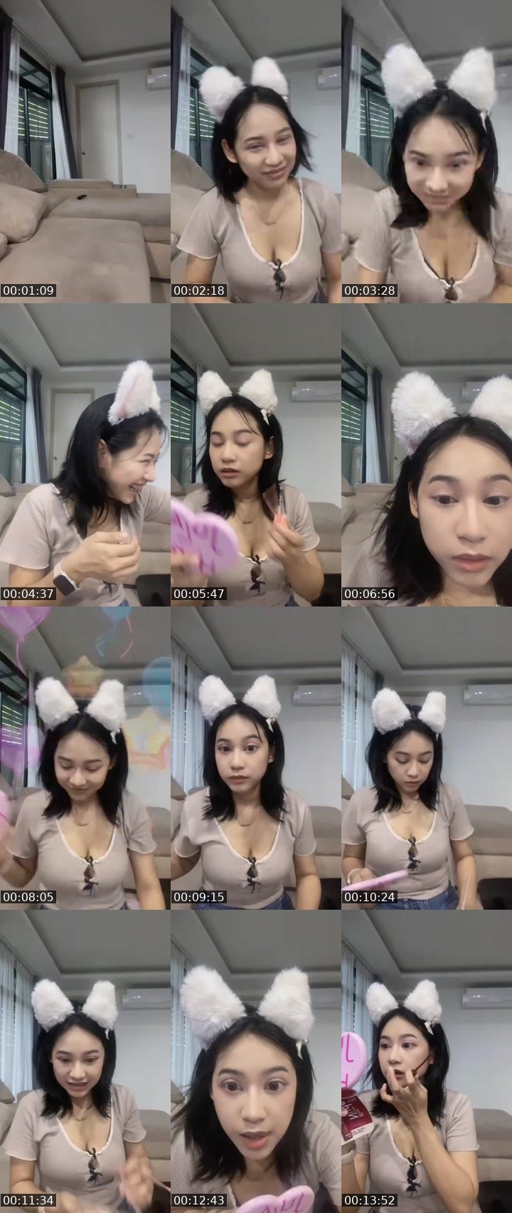 Contact-sheet preview of Aura - New VJ | ฝ้าย 💖's MICO Live recording