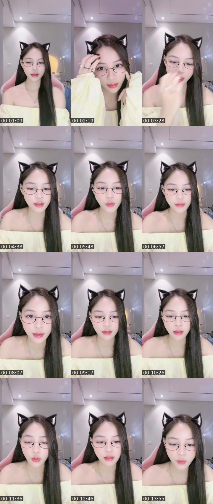 Contact-sheet preview of 🐳𝐂𝐡𝐢𝐧ྀི𝐋𝐢𝐮𝐥𝐢𝐮🩵's MICO Live recording