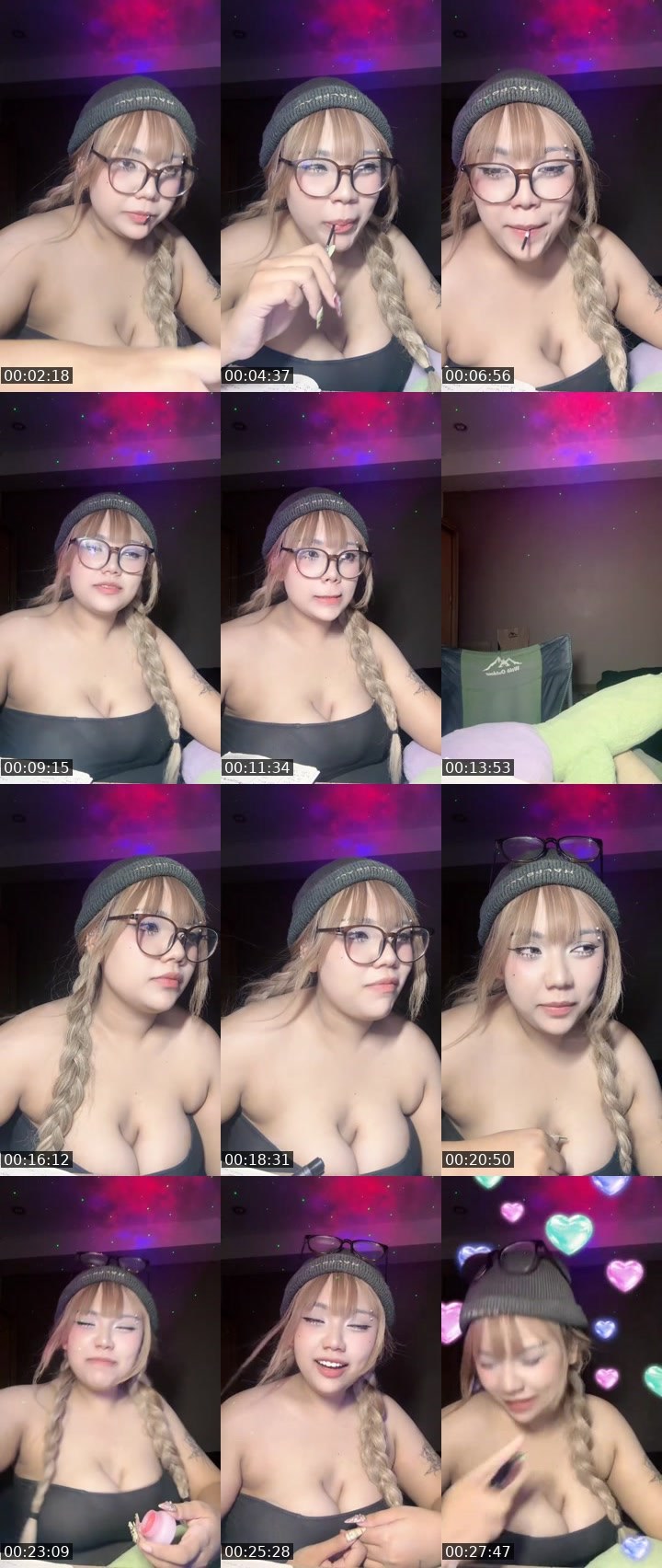 Contact-sheet preview of [🧋]milktea new vj -T-RAK🤌🏻's MICO Live recording