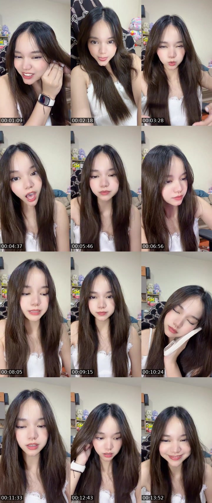 Contact-sheet preview of [🧋]new vj มายอวิ้💖🤏🏻's MICO Live recording
