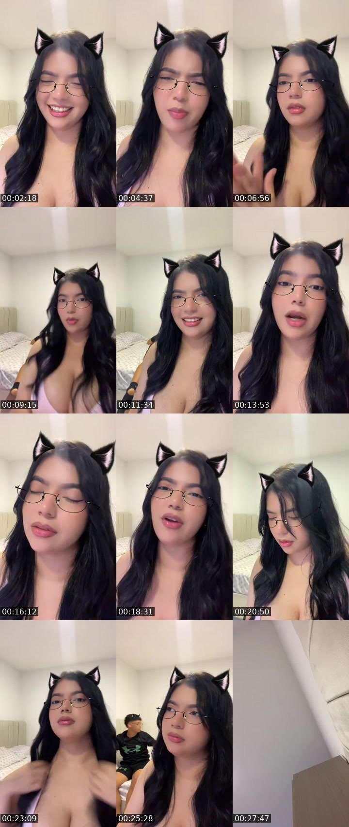 Contact-sheet preview of 👸🏻Hannah🎢ᶠ⁵⁰⁴🪫🔋's MICO Live recording