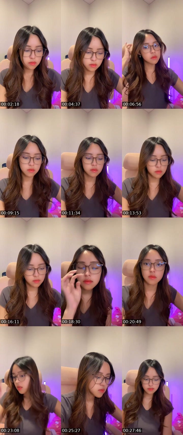 Contact-sheet preview of $ᵏʸ🌈 Audrey 🐩's MICO Live recording
