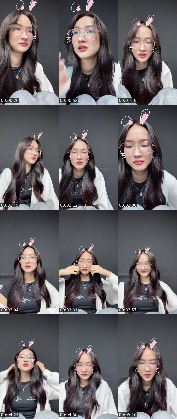 Contact-sheet preview of Nadearโว้ย🤍🌷🦋⋆🅱🅴🅴⋆'s MICO Live recording