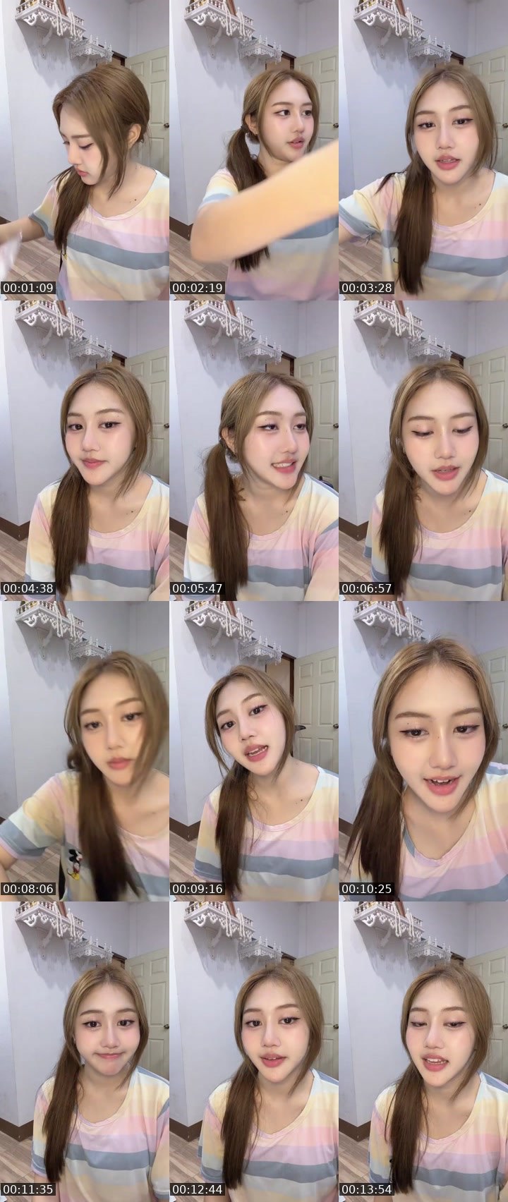 Contact-sheet preview of [🧋] milktea New vj - นว 🐰's MICO Live recording