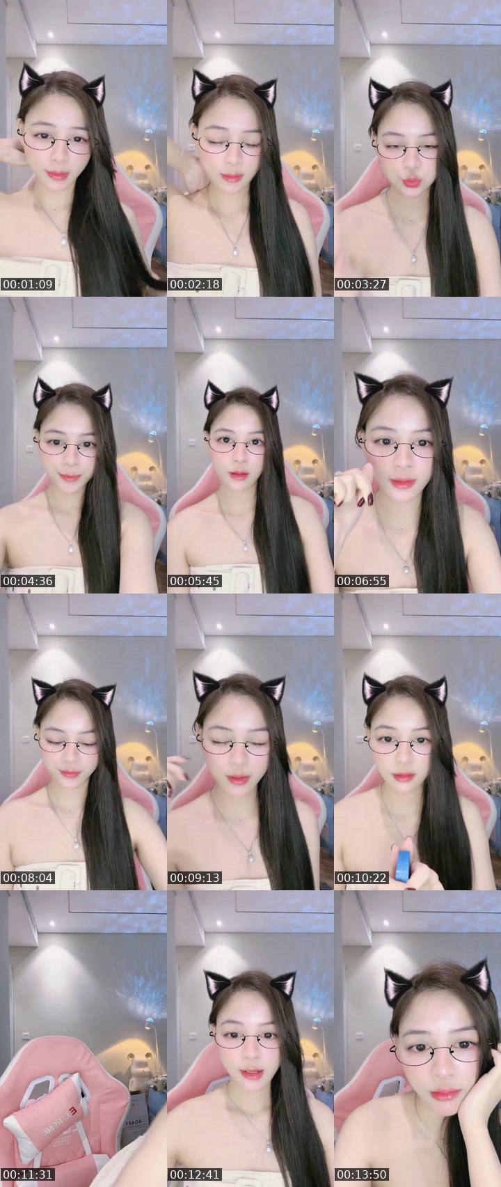 Contact-sheet preview of 🐳𝐂𝐡𝐢𝐧ྀི𝐋𝐢𝐮𝐥𝐢𝐮🩵's MICO Live recording