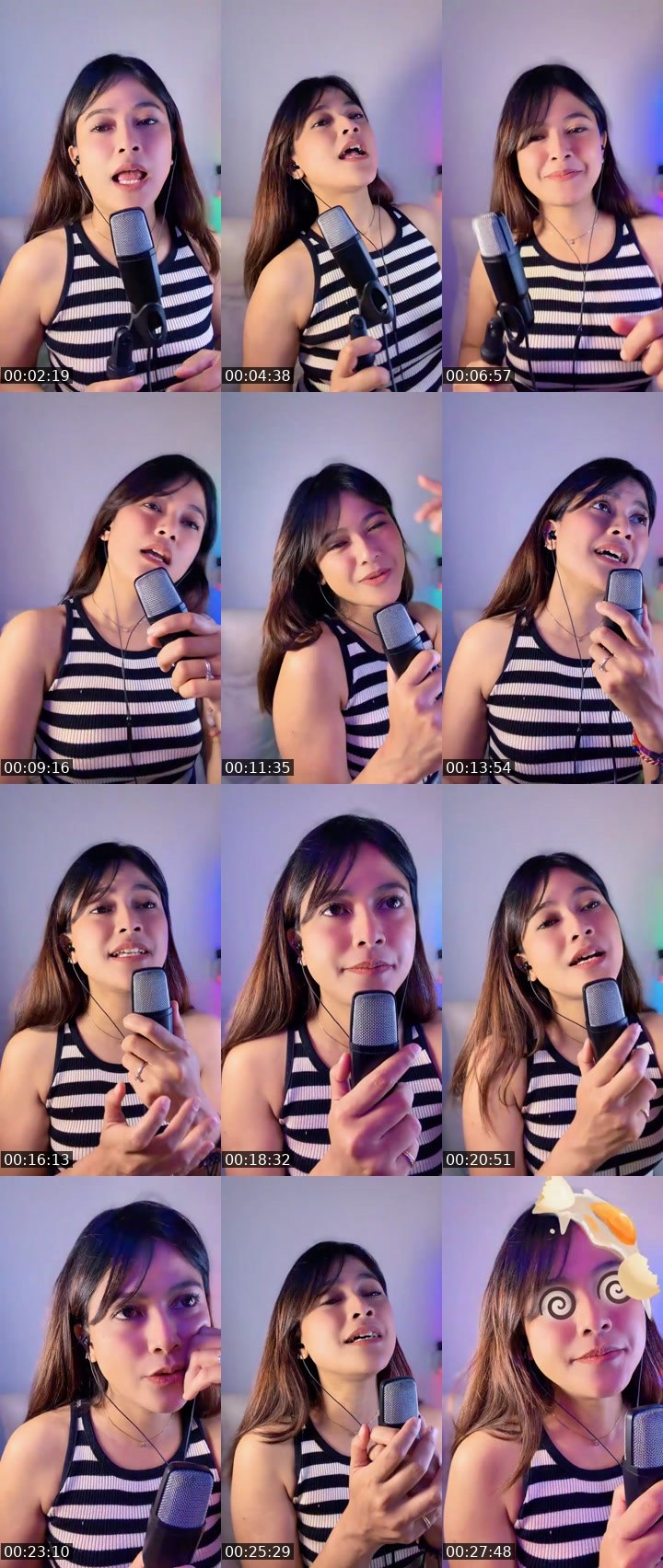 Contact-sheet preview of ᴶᴹ 🧊karra_chan💸🐈's MICO Live recording