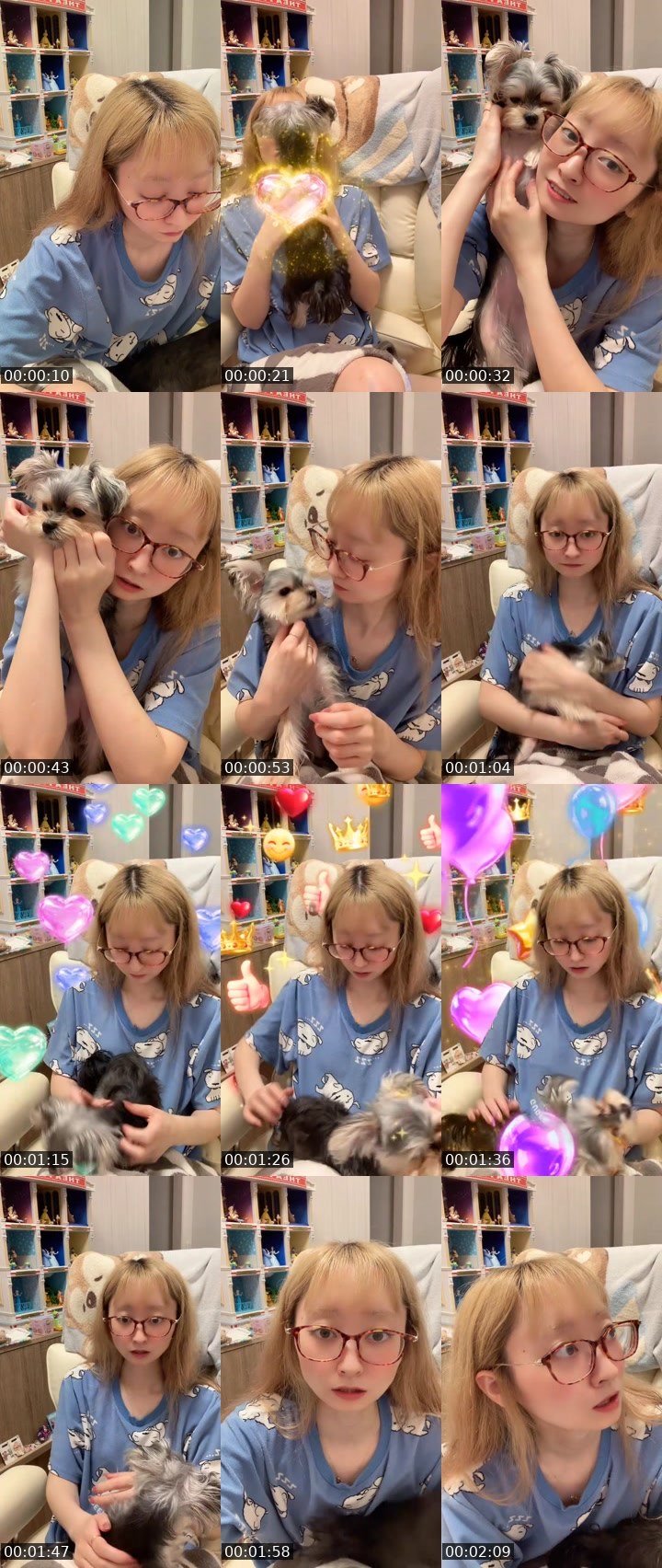 Contact-sheet preview of mim👼🏻🍼(みむ)'s MICO Live recording