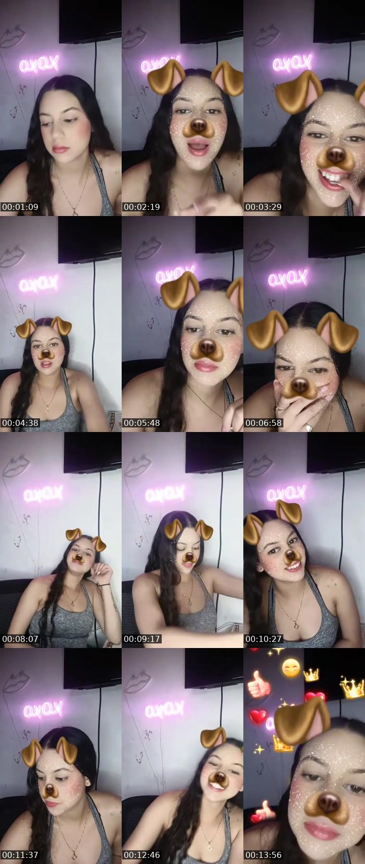 Contact-sheet preview of 700k🩵👻Melany✨💋💫ᴹᵃᵍ's MICO Live recording