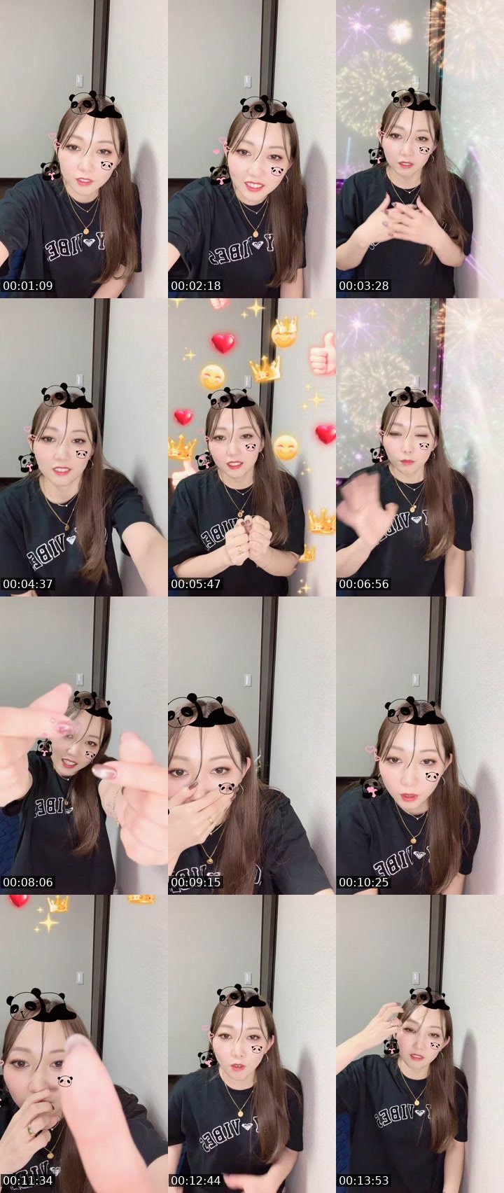 Contact-sheet preview of かなえ🌙🪽✨'s MICO Live recording