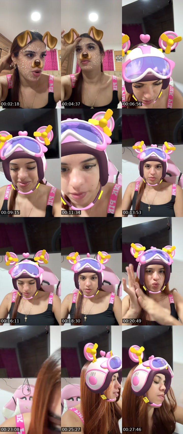 Contact-sheet preview of 💜ͮ 𝓥𝓪𝓵𝓮𝓷🕷️🌸🪫🔋's MICO Live recording