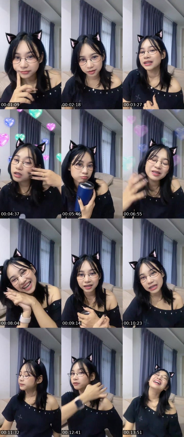 Contact-sheet preview of Aura - New VJ | ฝ้าย 💖's MICO Live recording