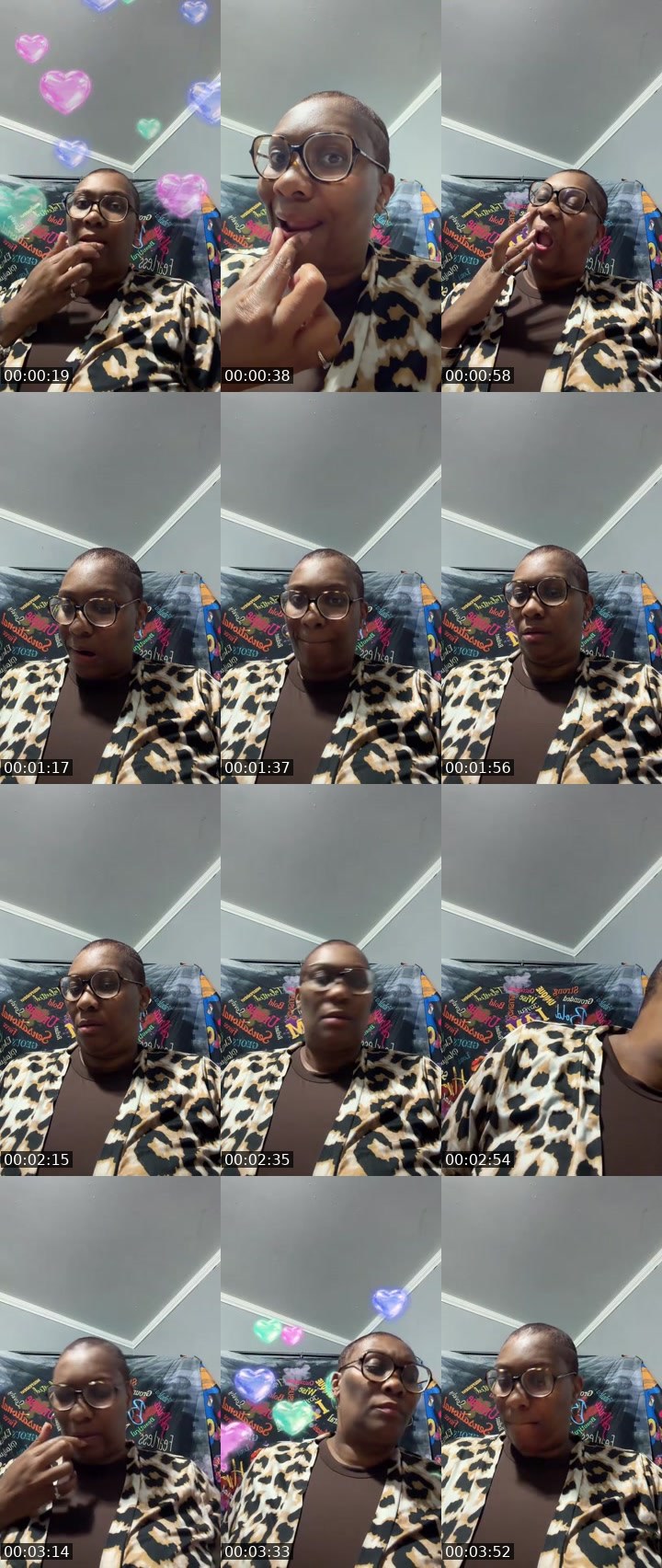 Contact-sheet preview of 💠CF Auntie T💜💠's MICO Live recording