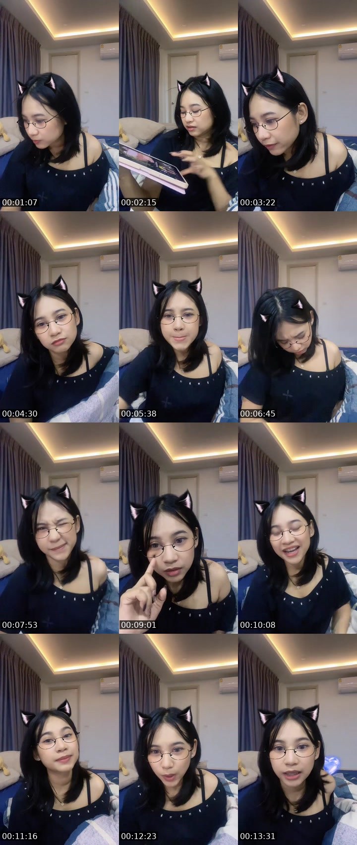Contact-sheet preview of Aura - New VJ | ฝ้าย 💖's MICO Live recording
