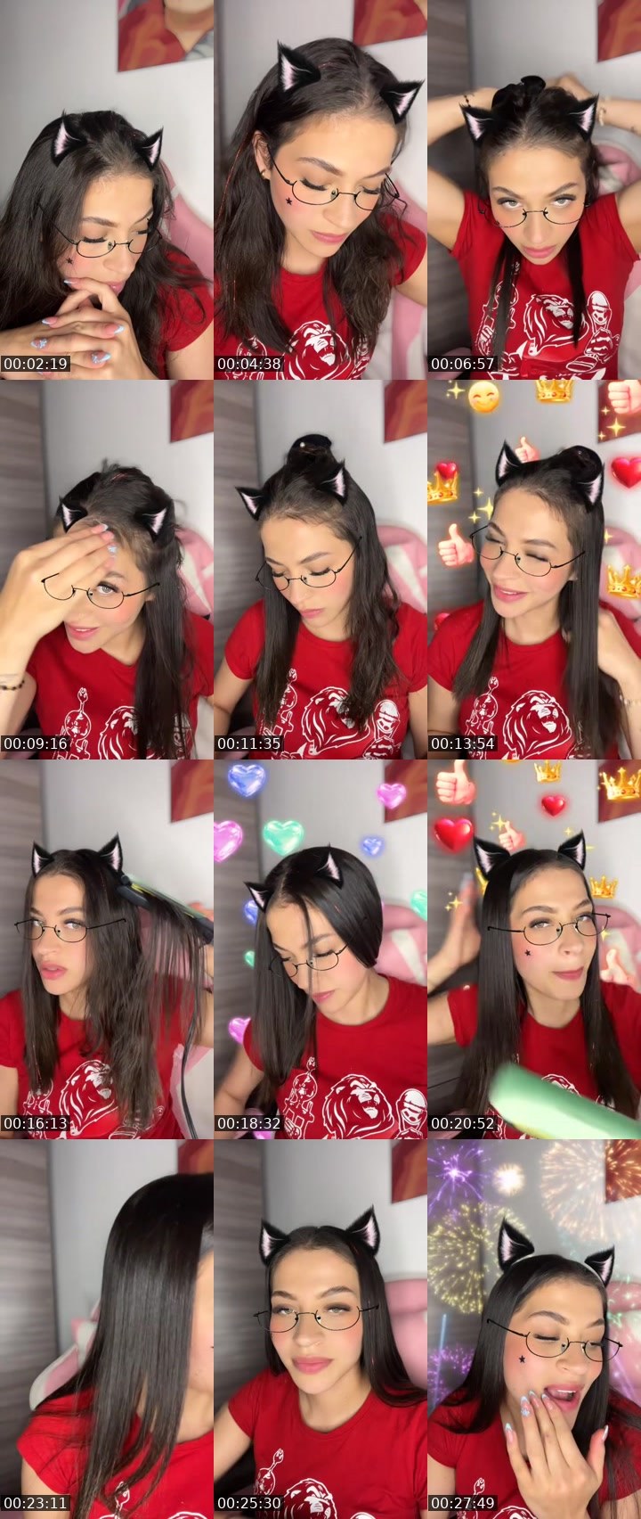 Contact-sheet preview of 𑣲𝑽𝒂𝒍𝒆𝒏🦢's MICO Live recording