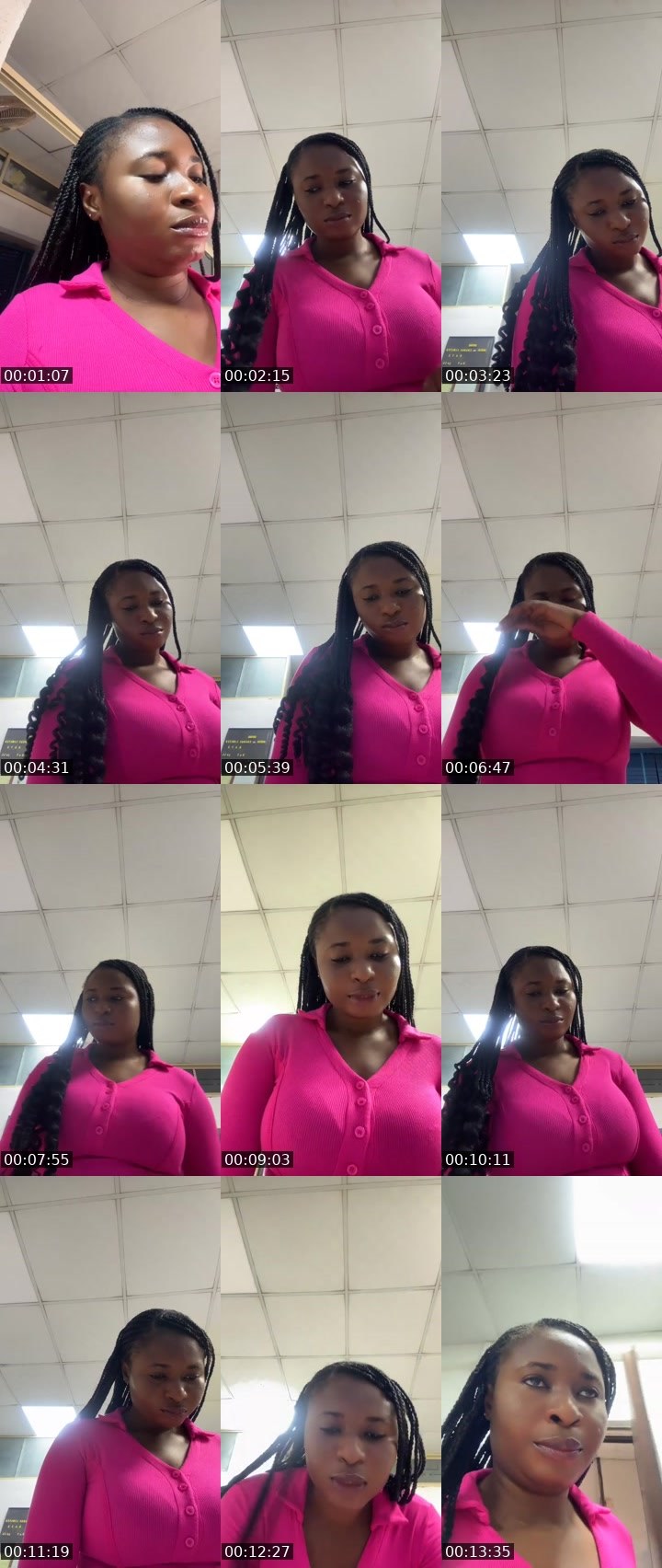 Contact-sheet preview of Jacqueline's MICO Live recording