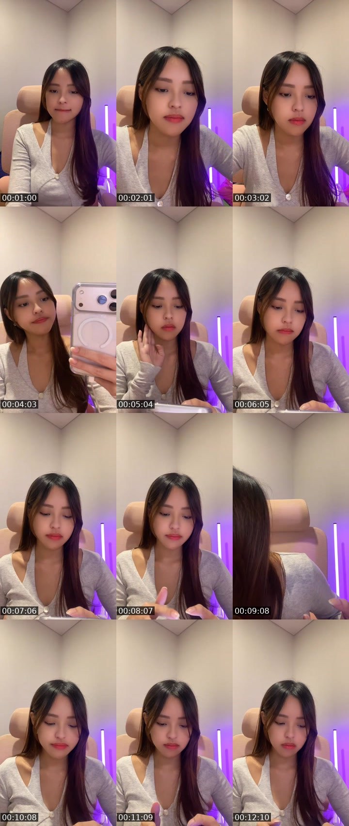 Contact-sheet preview of $ᵏʸ🌈 Audrey 🐩's MICO Live recording