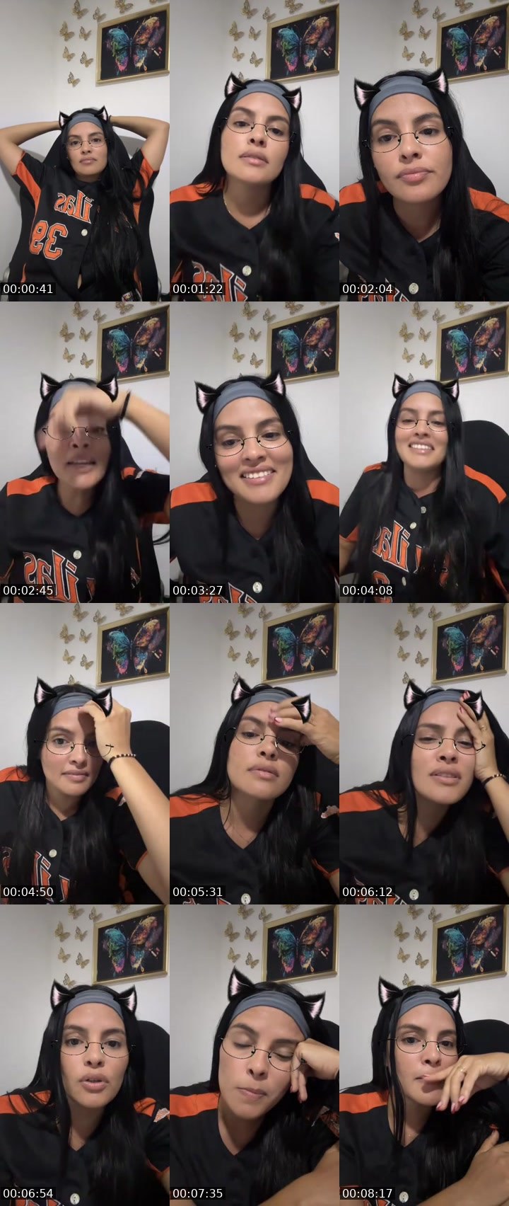 Contact-sheet preview of 🦋 Caro 🇻🇪ᶠ⁵⁰⁴'s MICO Live recording