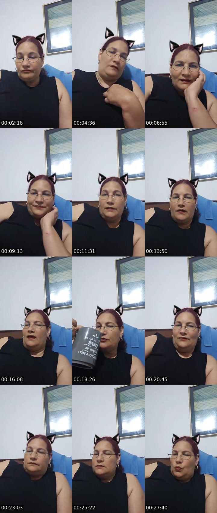 Contact-sheet preview of ☯️ͪ✝️⚜️🌓Emilia💀☯️ͪ's MICO Live recording