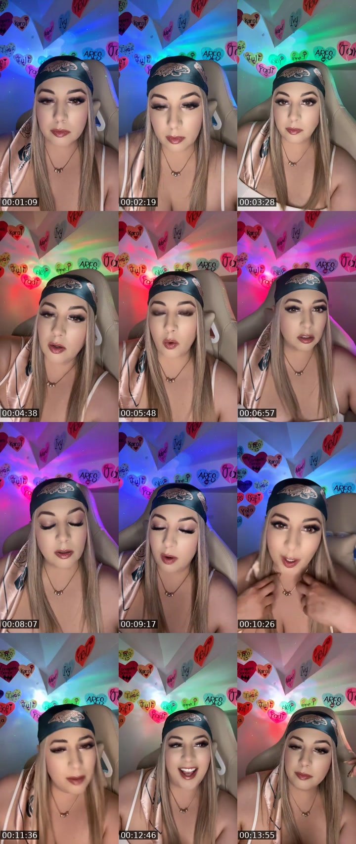 Contact-sheet preview of ᥫ᭡ᴳ𝔾𝕒𝕓𝕓𝕒💄💲ᴿ👳🏻‍♂️'s MICO Live recording