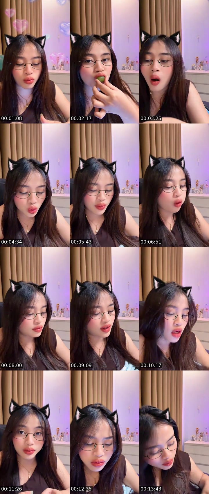 Contact-sheet preview of nona diah🎀༘ᴺᵒᶻᵃ's MICO Live recording