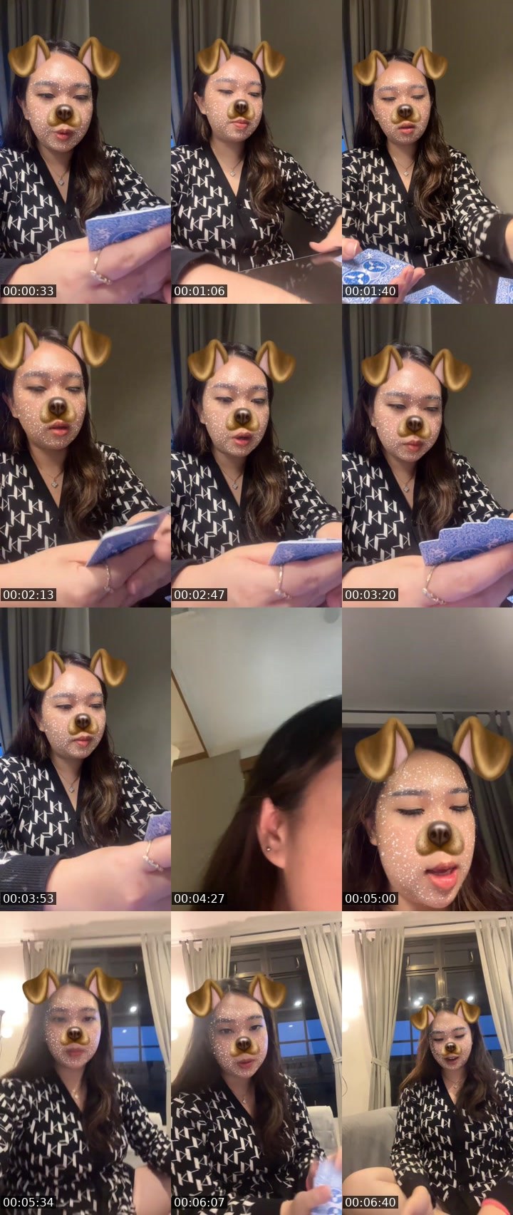 Contact-sheet preview of 🍀🤍 ᶜʳᵒʷ Sylvia ❤️‍🩹🇨🇳🎰's MICO Live recording