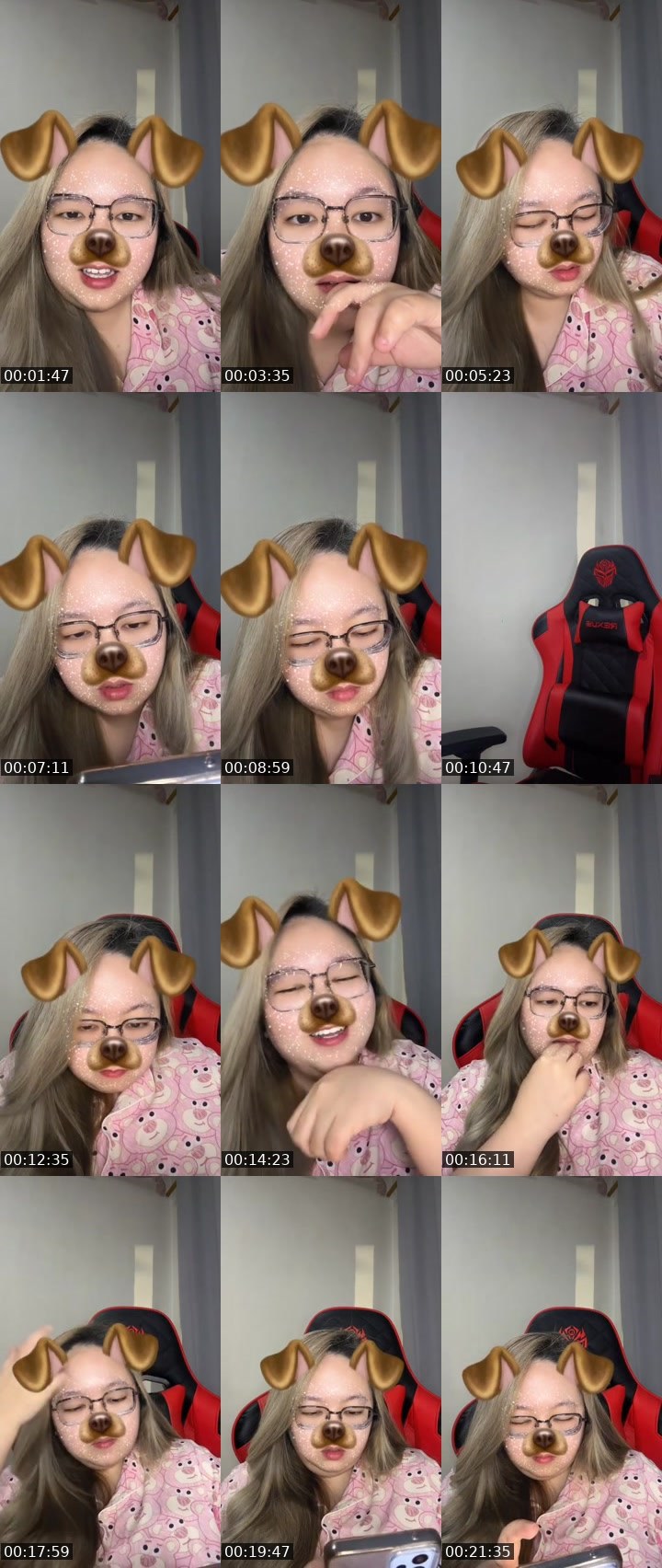 Contact-sheet preview of ᴮᵉᵃʳ🐻 Angel 🐻‍❄️'s MICO Live recording