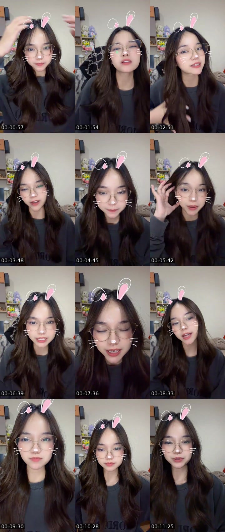 Contact-sheet preview of [🧋]new vj มายอวิ้💖🤏🏻's MICO Live recording