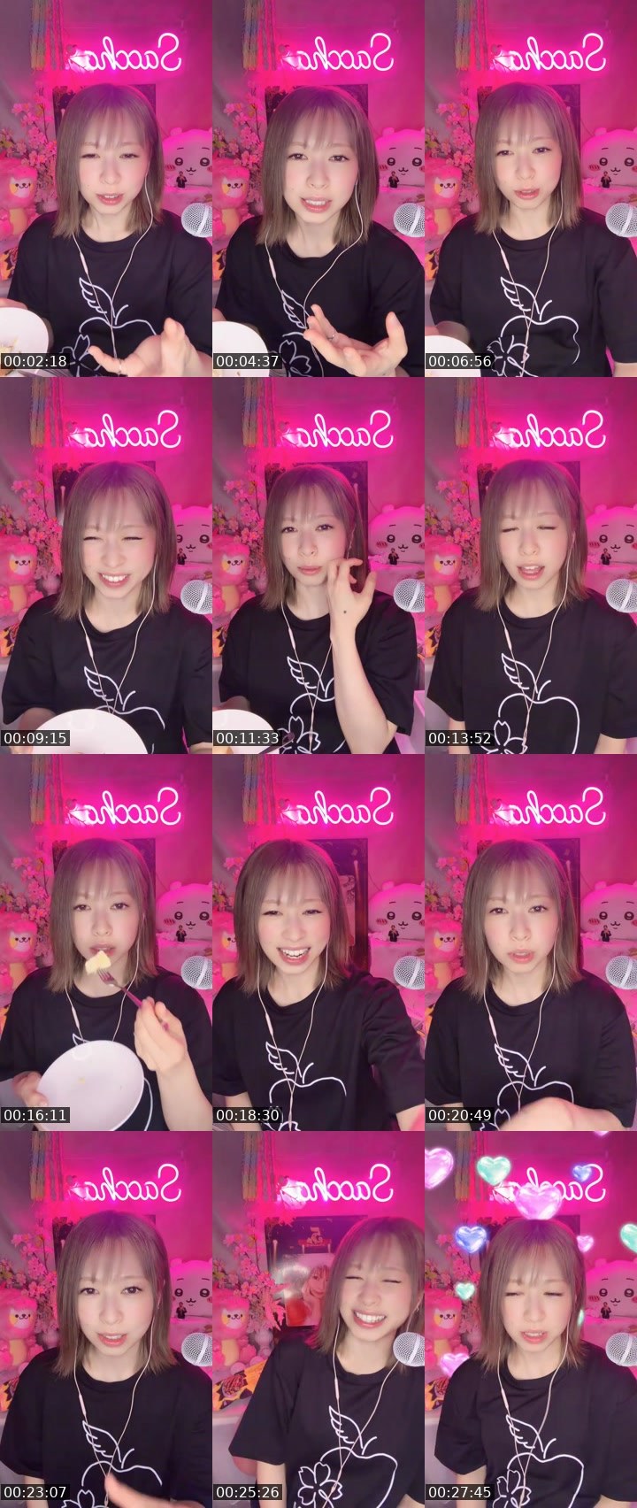 Contact-sheet preview of 🌸さっちゃん👼🏻🍎's MICO Live recording