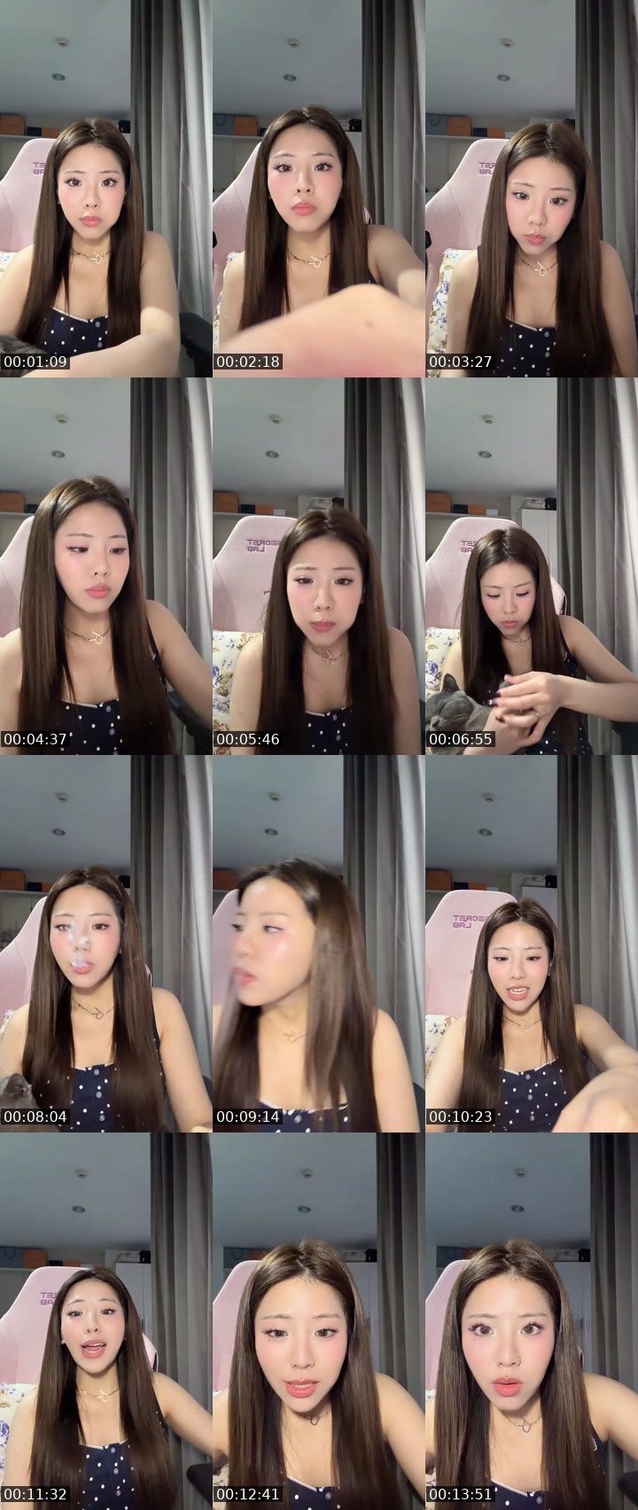 Contact-sheet preview of ᴵᵀ cookie˚✧₊⁎♡🍪's MICO Live recording