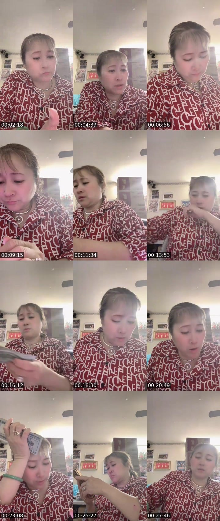 Contact-sheet preview of singer 👩‍🎤Phuong Uyen's MICO Live recording