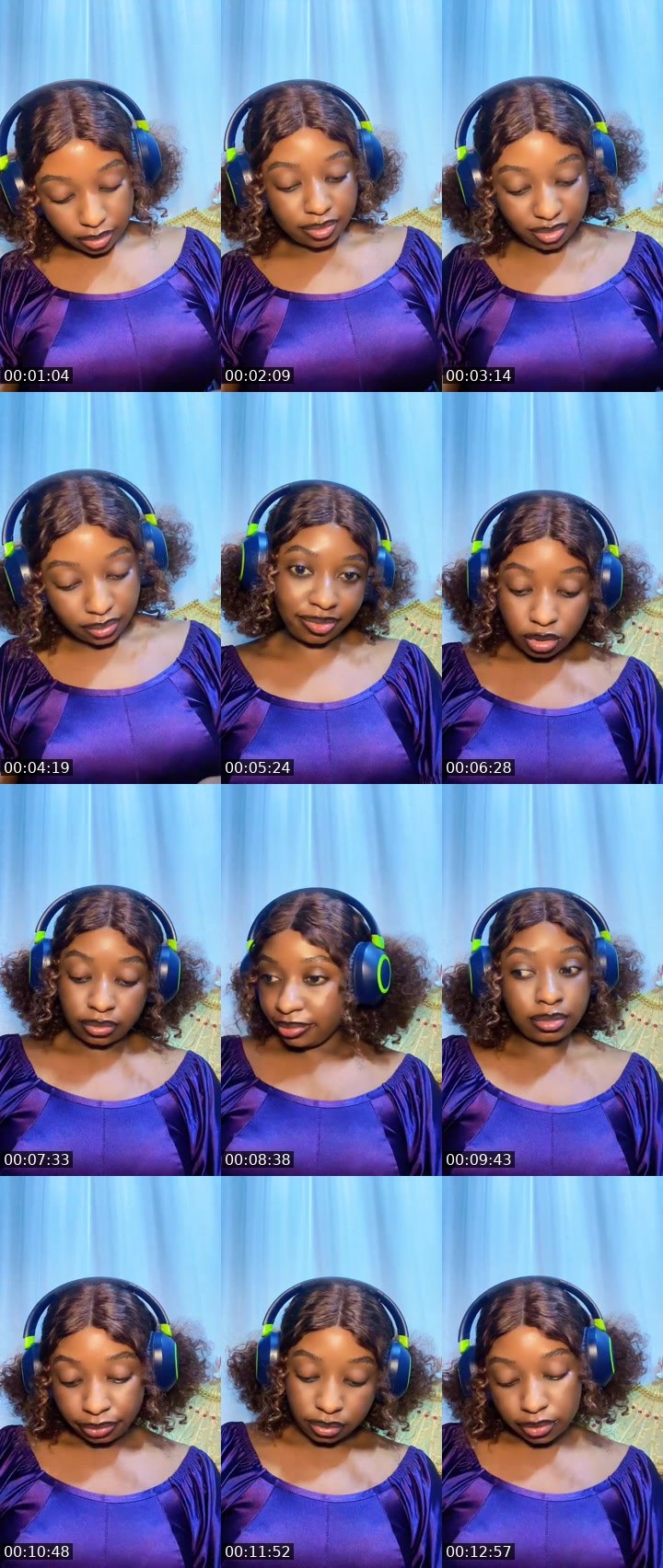 Contact-sheet preview of 🏹Khaleesi 1️⃣🆙's MICO Live recording
