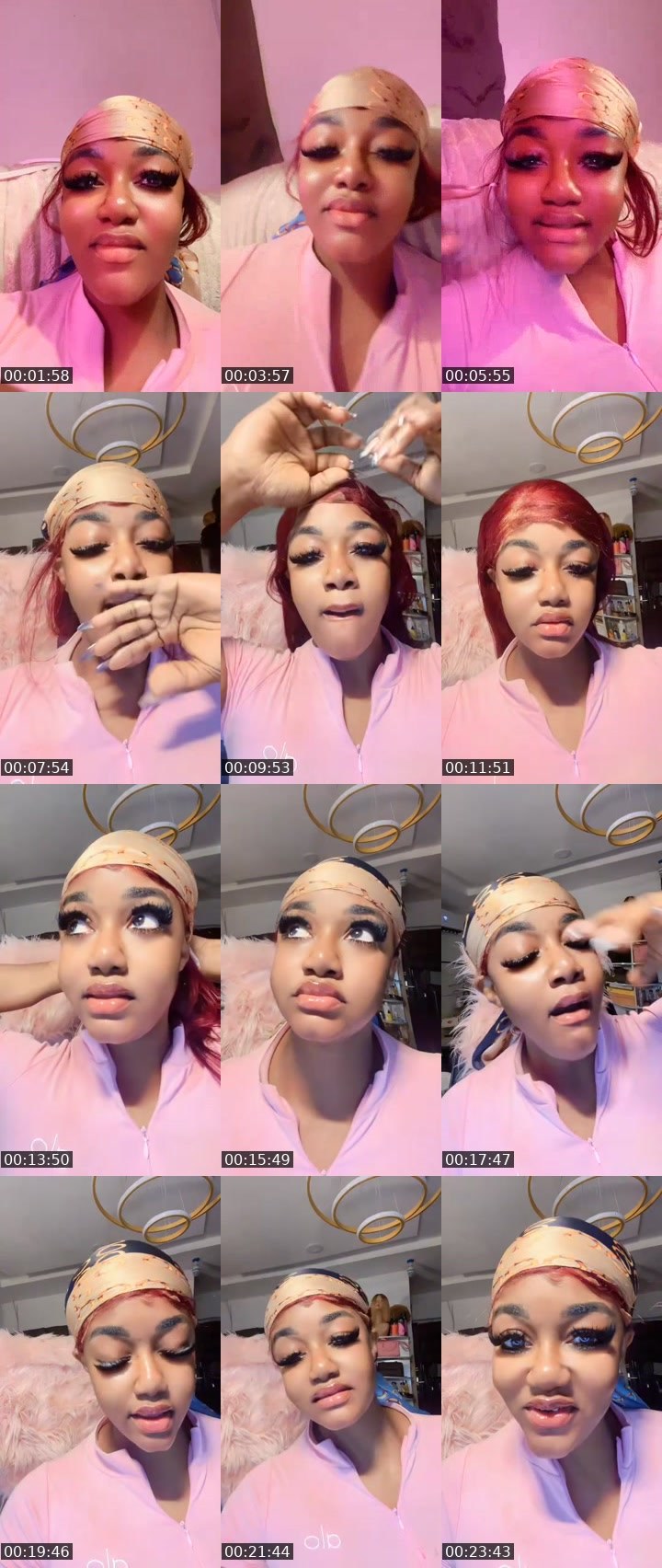 Contact-sheet preview of 🦋 preety 🫧💉🥰💕ᴮ🤟's MICO Live recording