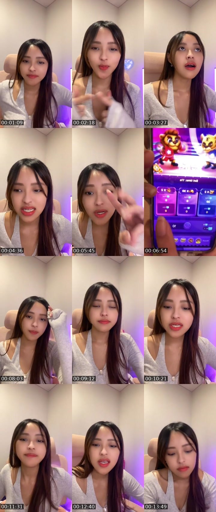 Contact-sheet preview of $ᵏʸ🌈 Audrey 🐩's MICO Live recording