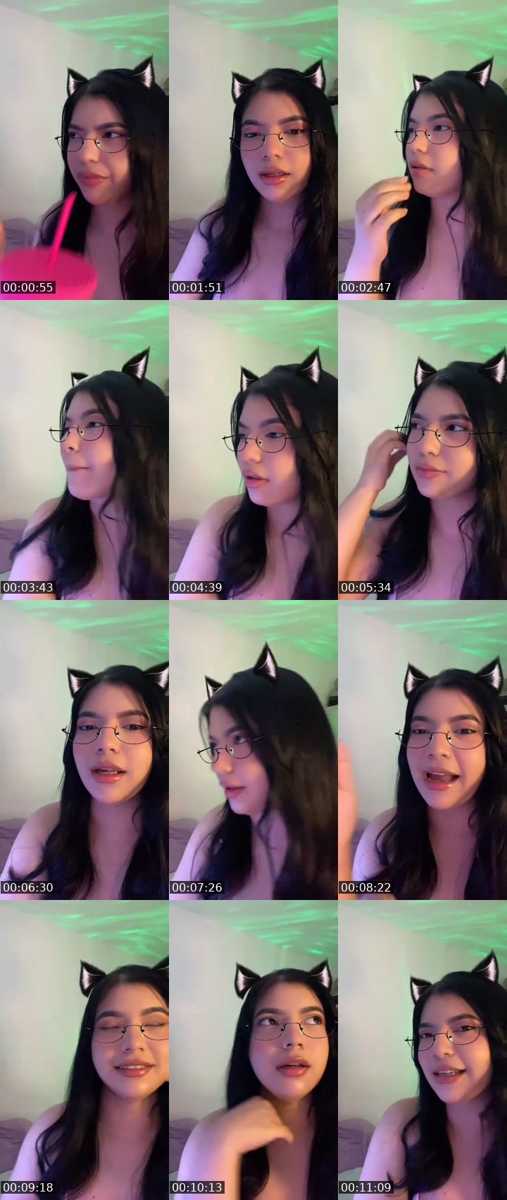 Contact-sheet preview of 👸🏻Hannah🎢ᶠ⁵⁰⁴🪫🔋's MICO Live recording