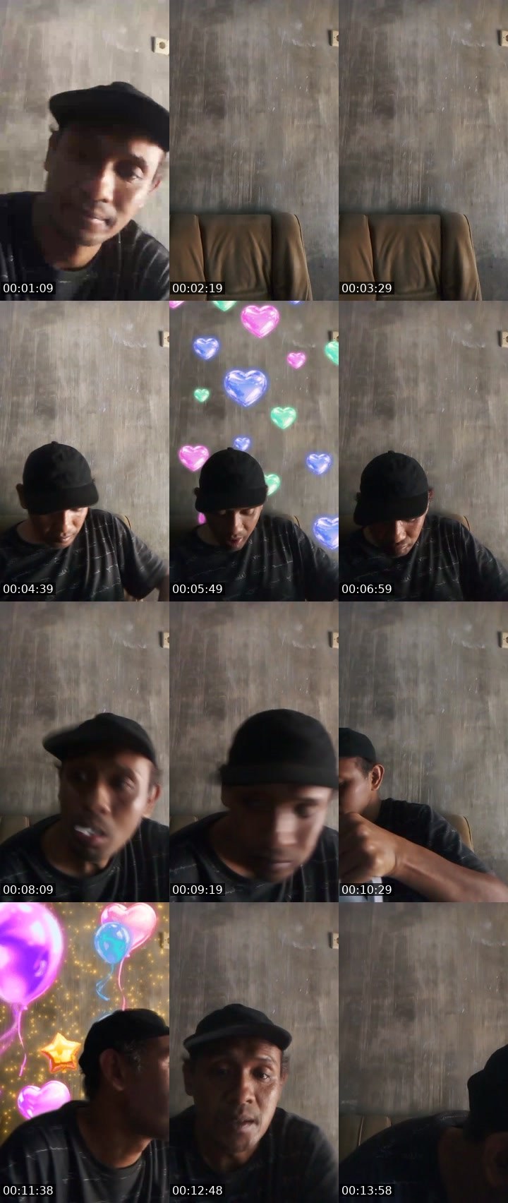 Contact-sheet preview of ꪜⅈ𝕜ꪮρⅈ ‘ Ust Redy 💝💘's MICO Live recording