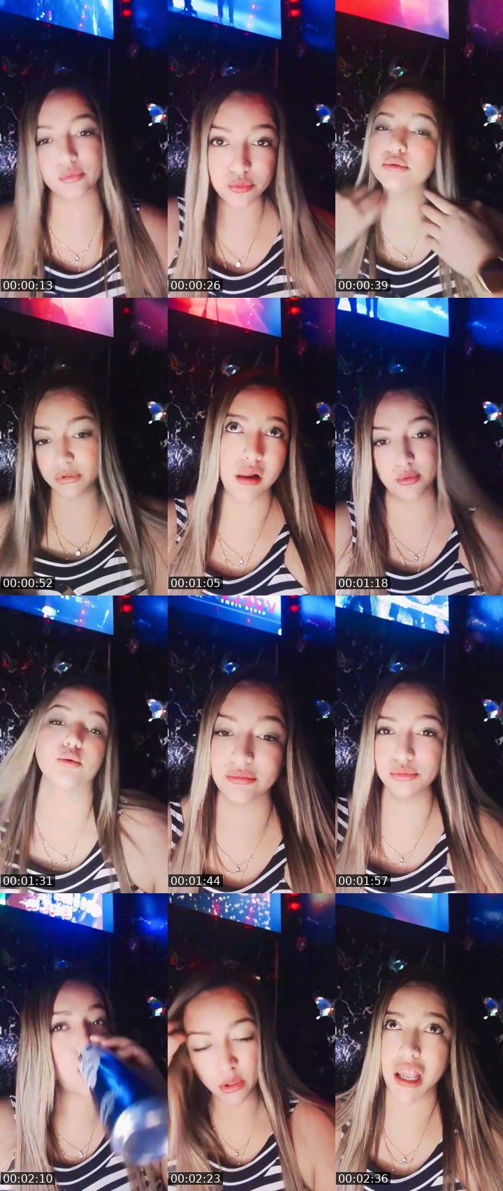 Contact-sheet preview of 😈👀ᴱDiabla🇨🇺 Sofia MG🐊🔱G's MICO Live recording