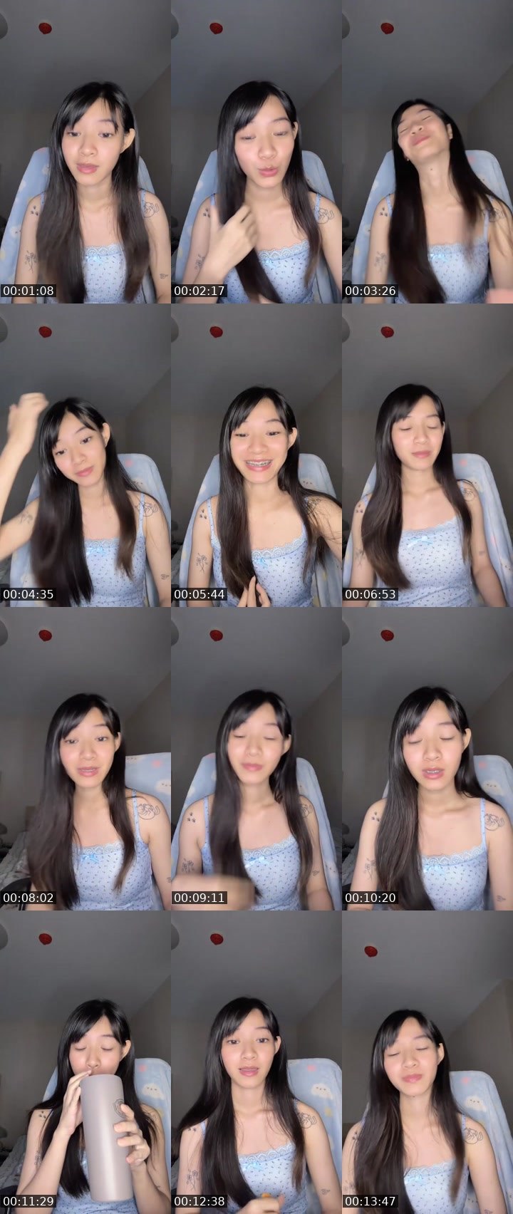 Contact-sheet preview of (Pink🦩) New VJ Yuyee 🦊's MICO Live recording