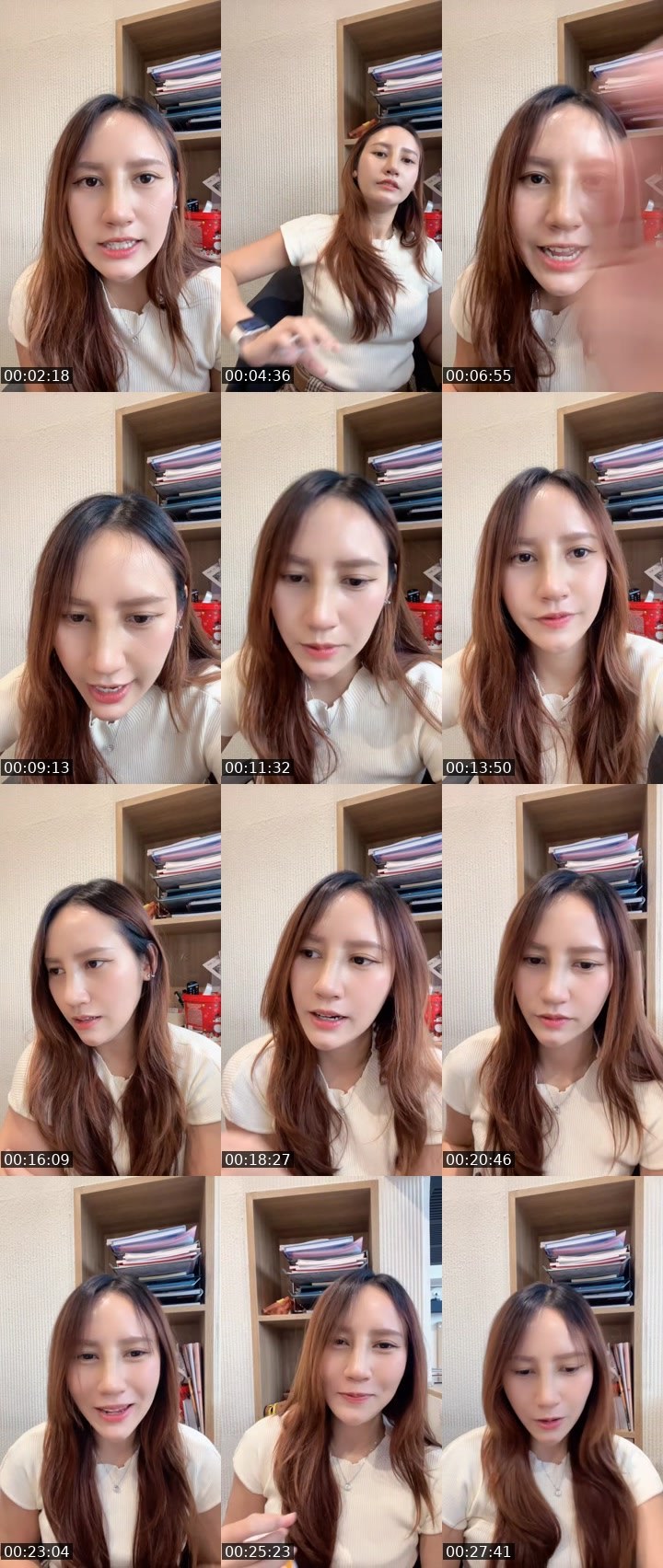 Contact-sheet preview of [🧋] New vj - ขนมผิง 🍒's MICO Live recording