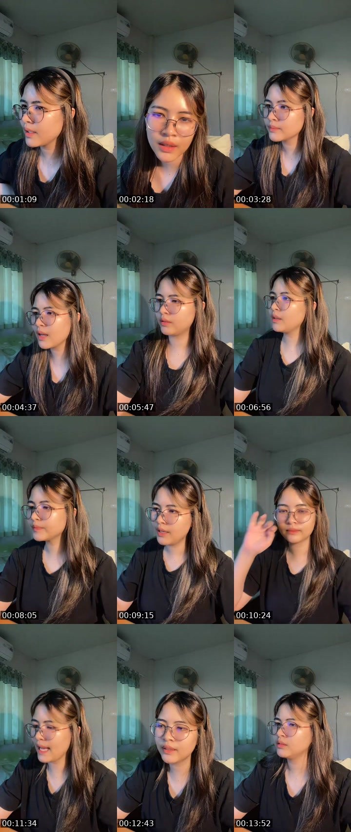Contact-sheet preview of [🧋] milktea New vj - Benze🦦's MICO Live recording